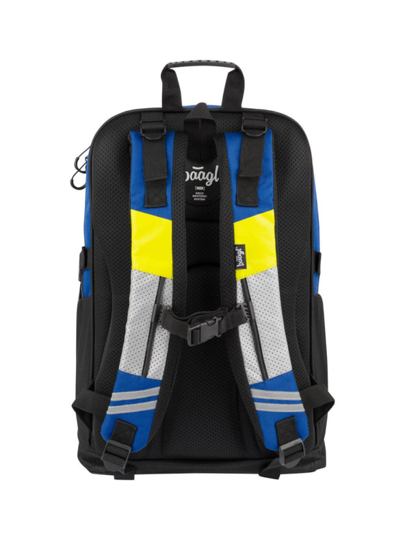 BAAGL  Plavi školski ruksak cubic neon Baagl
