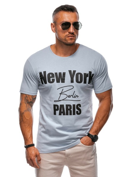 Edoti Muška majica s printom - siva EDOTI