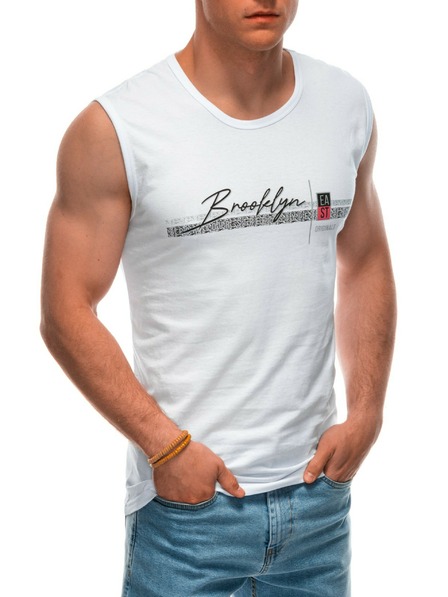 Edoti Muške bokserice s printom - bijele EDOTI