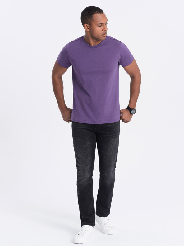 Ombre Clothing Muška klasična pamučna majica kratkih rukava BASIC Ombre odjeća