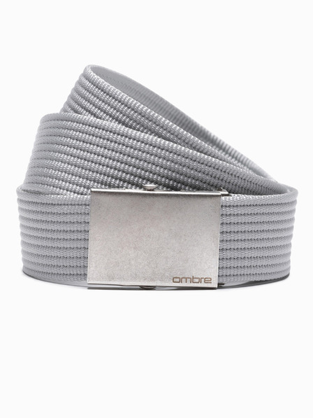 Ombre Clothing Muški platneni remen - siva A029 Ombre odjeća
