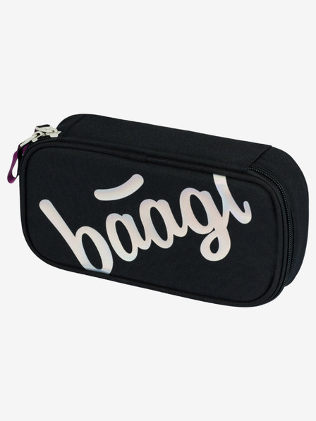 BAAGL  Crna školska pernica Baagl Metallic Holo
