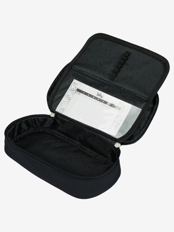 BAAGL  Crna školska pernica Baagl Metallic Holo