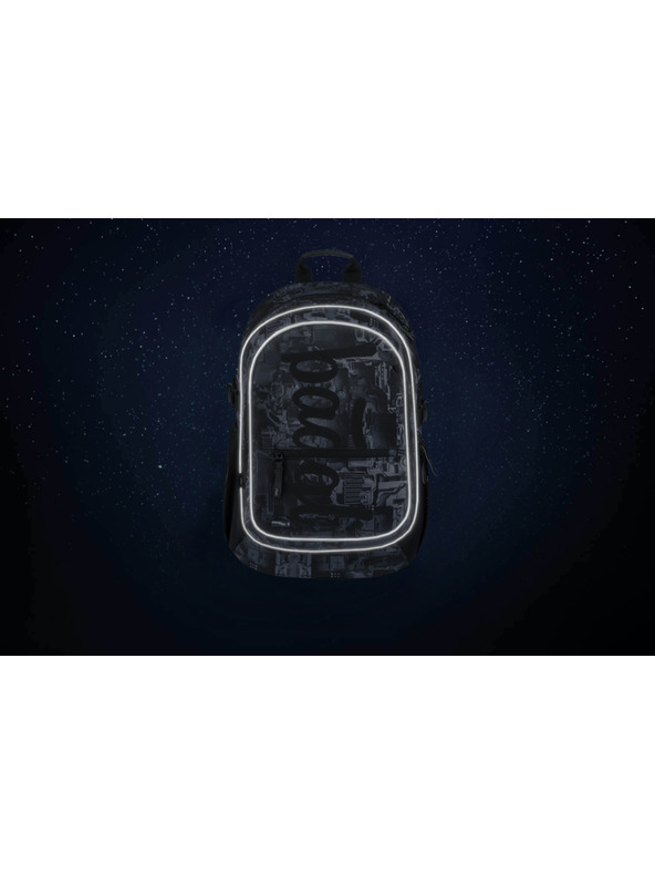 BAAGL  Baagl Core Technic sivi školski ruksak