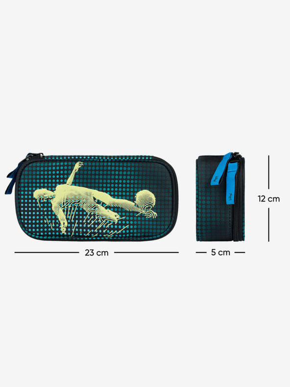 BAAGL  Zelena školska pernica Baagl Nogometaš