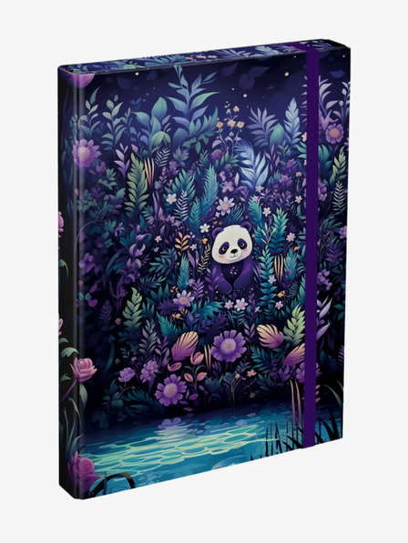 BAAGL  Ljubičasta Baagl Jungle Panda A4 školske ploče za bilježnice