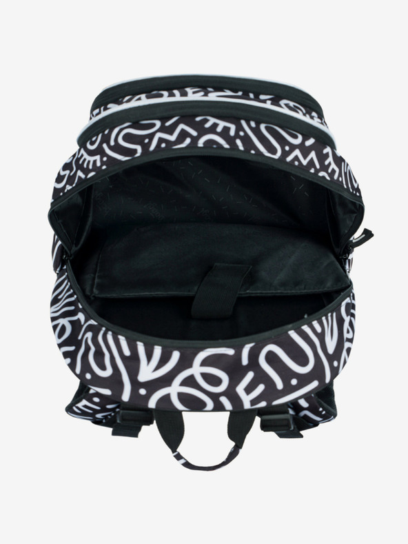 BAAGL  Crni školski set s uzorkom - ruksak, pernica, torba Baagl Core Element