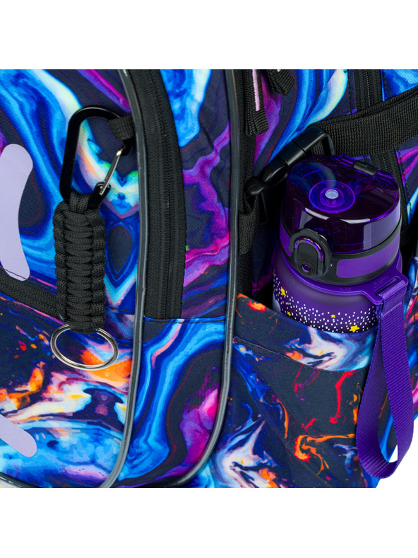 BAAGL  Ljubičasti školski set - ruksak, pernica, torba Baagl Core Marble