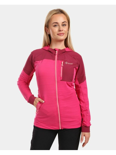 Kilpi Kilpi MEMPHIS-W ženska rastezljiva majica s kapuljačom ružičasta