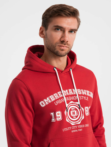 Ombre Clothing Muška majica s klokanom i Ombre Clothing printom