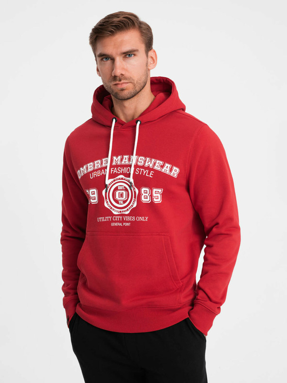 Ombre Clothing Muška majica s klokanom i Ombre Clothing printom