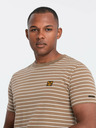 Ombre Clothing Muška prugasta majica s flasterom Ombre Clothing