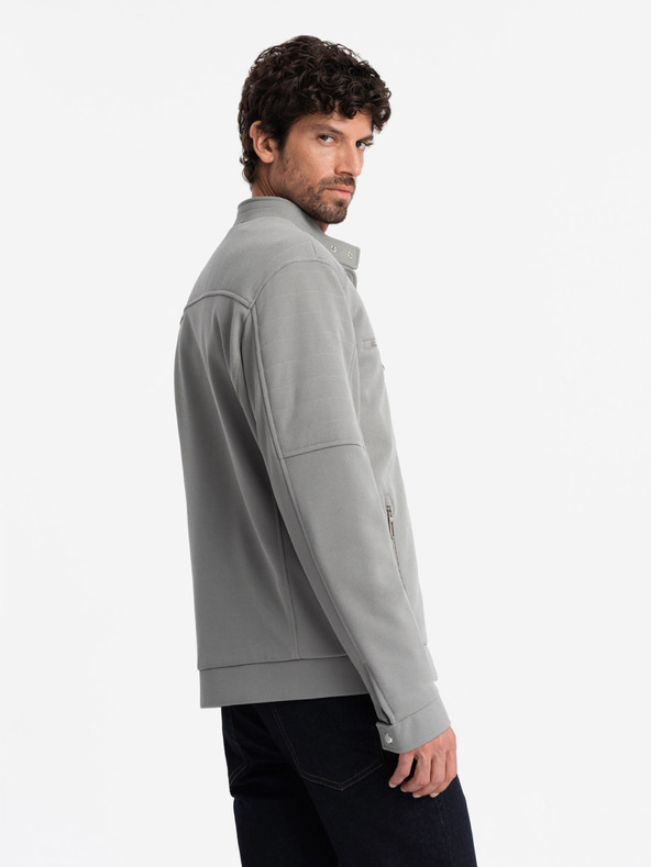 Ombre Clothing Muška jakna s džepovima i ovratnikom Ombre Clothing