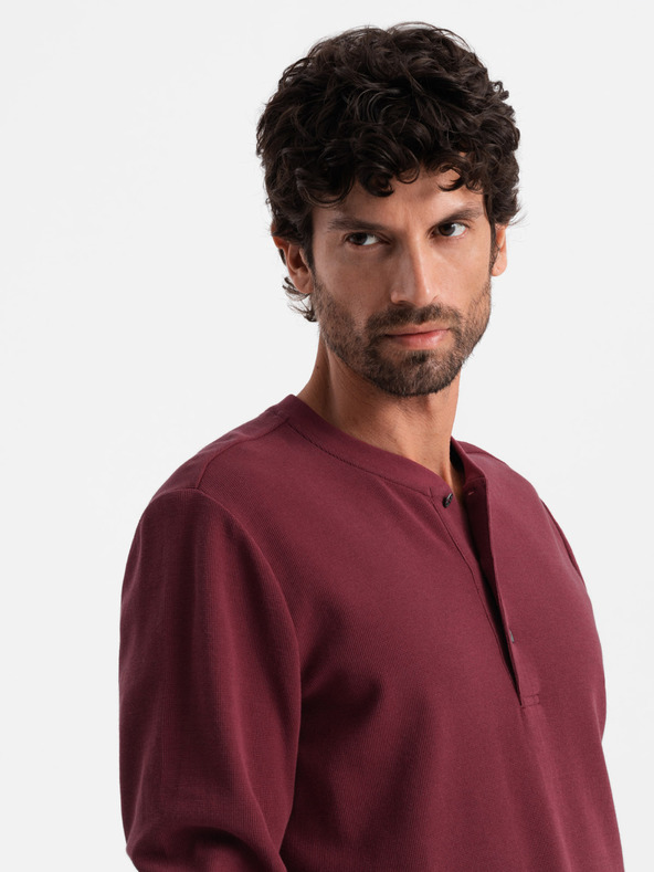 Ombre Clothing Muška vafel pletiva Ombre Clothing V2 OM-LSCL-0120