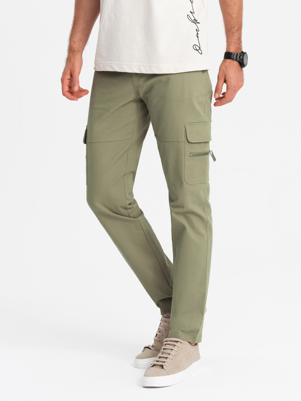 Ombre Clothing Muške hlače Ombre Clothing STRAIGHT LEG CARGO V2 OM-PACG-0204