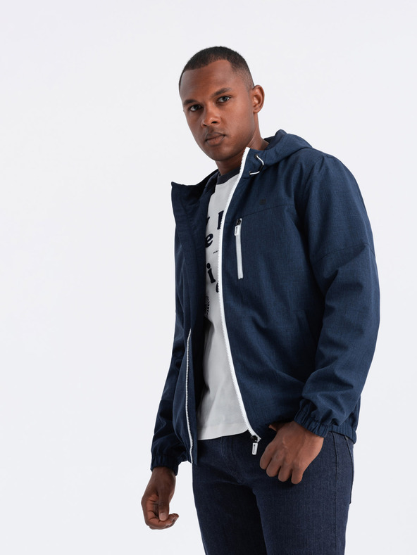 Ombre Clothing Muška lagana sportska jakna s podstavom od flisa Ombre Clothing