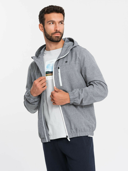 Ombre Clothing Muška lagana sportska jakna s podstavom od flisa Ombre Clothing
