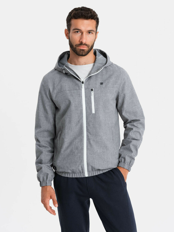 Ombre Clothing Muška lagana sportska jakna s podstavom od flisa Ombre Clothing