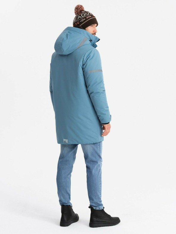 Ombre Clothing Muška izolirana duga jakna Ombre Clothing