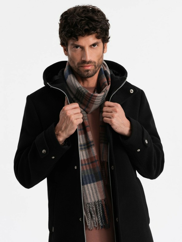 Ombre Clothing Ombre odjeća, muški škotski karirani šal s resama