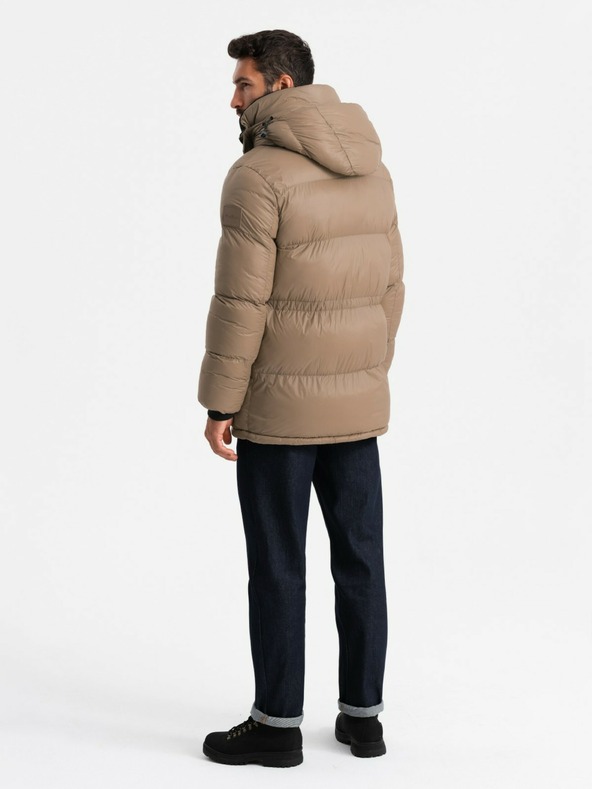 Ombre Clothing Muška duga jakna s džepovima Ombre Clothing