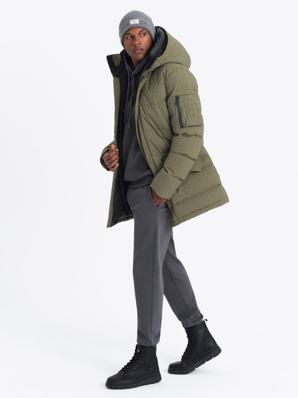 Ombre Clothing Ombre odjeća, muška duga jakna za van