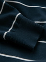 Ombre Clothing Muški ležerni pulover s vodoravnim prugama tamnoplava Ombre odjeća