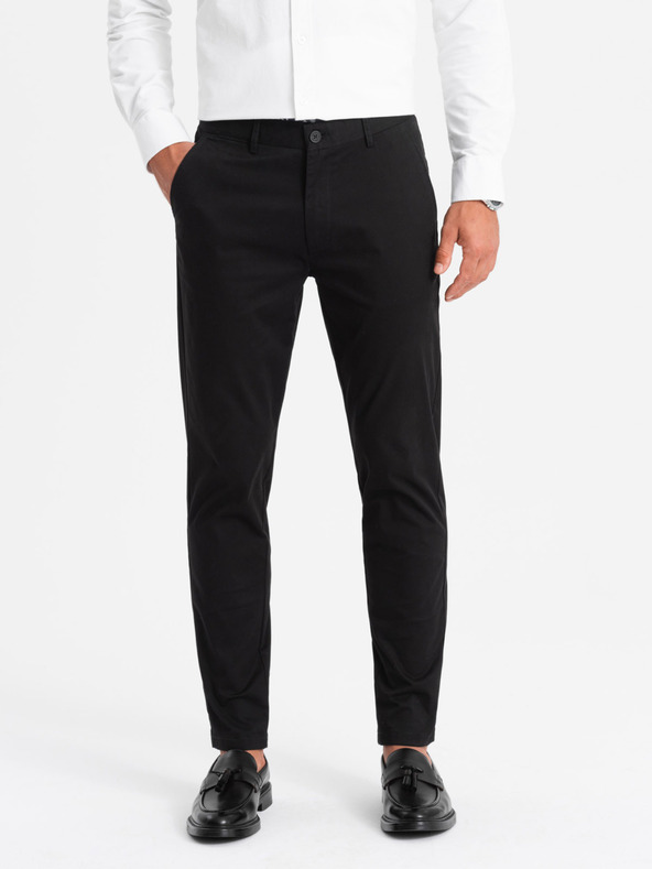 Ombre Clothing Muške kratke hlače REGULAR FIT crna Ombre odjeća