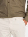 Ombre Clothing Muške chino hlače REGULAR FIT bež Ombre odjeća