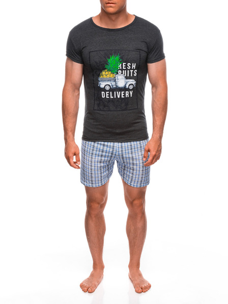 Edoti EDOTI Muška pidžama, tamno siva