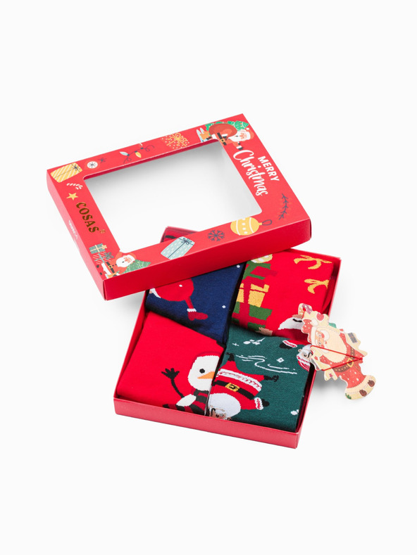 Edoti Muške čarape X-mas box mix 4 kom EDOTI
