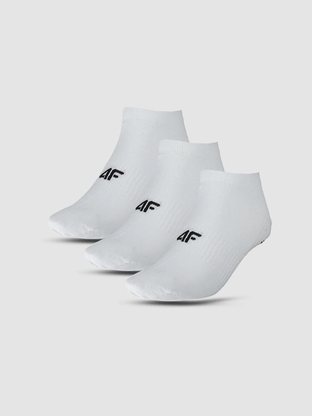 4F Muške čarape za slobodno vrijeme (5kom) 4F - bijele