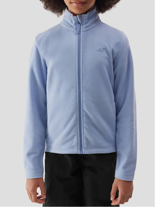 4F Flis za djevojčice s uobičajenim stojećim ovratnikom 4F