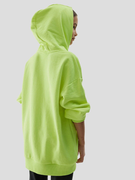 4F Majica za djevojčice bez kopčanja i s kapuljačom 4F