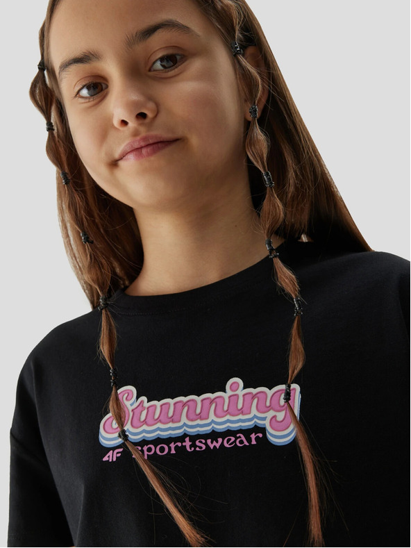 4F Djevojački 4F kratki top od organskog pamuka