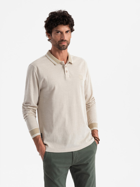 Ombre Clothing Ombre Clothing Muška polo majica dugih rukava