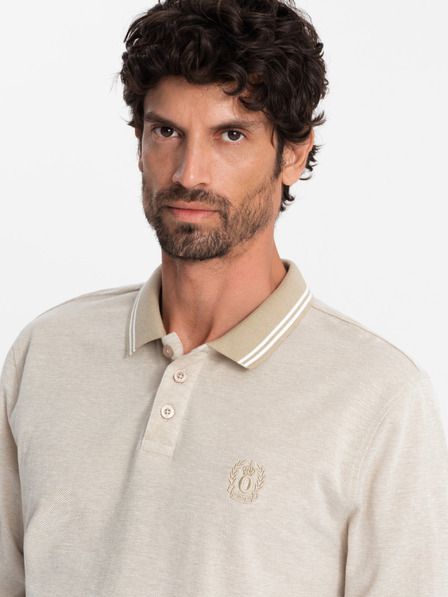 Ombre Clothing Ombre Clothing Muška polo majica dugih rukava
