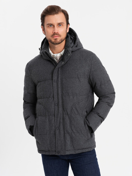 Ombre Clothing Ombre Clothing muška lagana jakna s mrežastom podstavom i kapuljačom