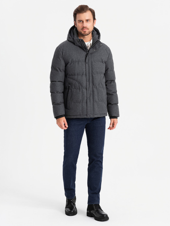 Ombre Clothing Ombre Clothing muška lagana jakna s mrežastom podstavom i kapuljačom