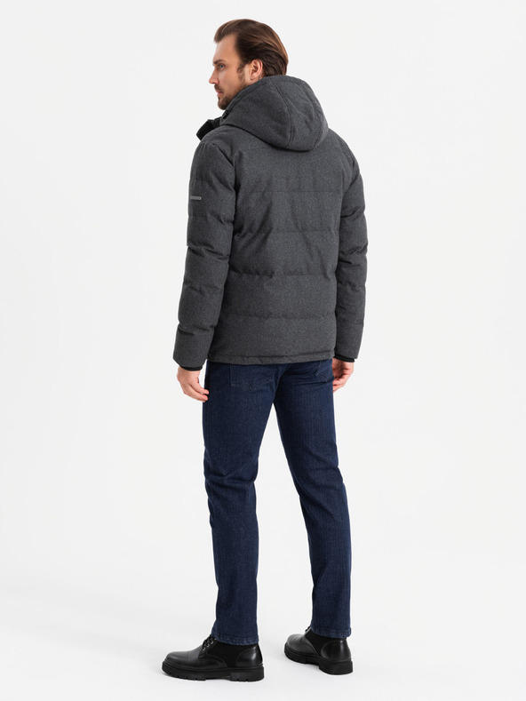 Ombre Clothing Ombre Clothing muška lagana jakna s mrežastom podstavom i kapuljačom