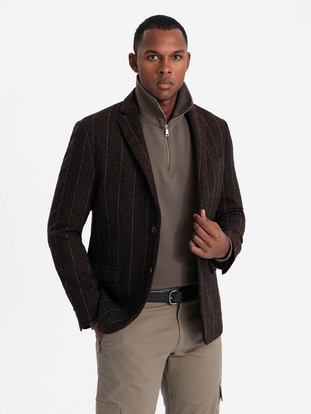 Ombre Clothing Elegantna muška strukturirana pletena jakna Ombre Clothing