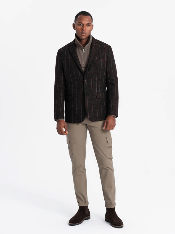 Ombre Clothing Elegantna muška strukturirana pletena jakna Ombre Clothing