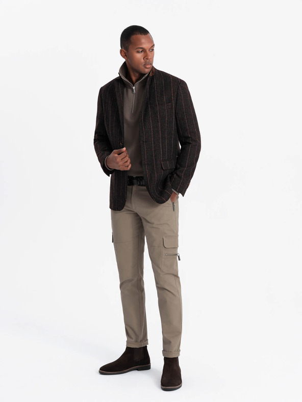 Ombre Clothing Elegantna muška strukturirana pletena jakna Ombre Clothing