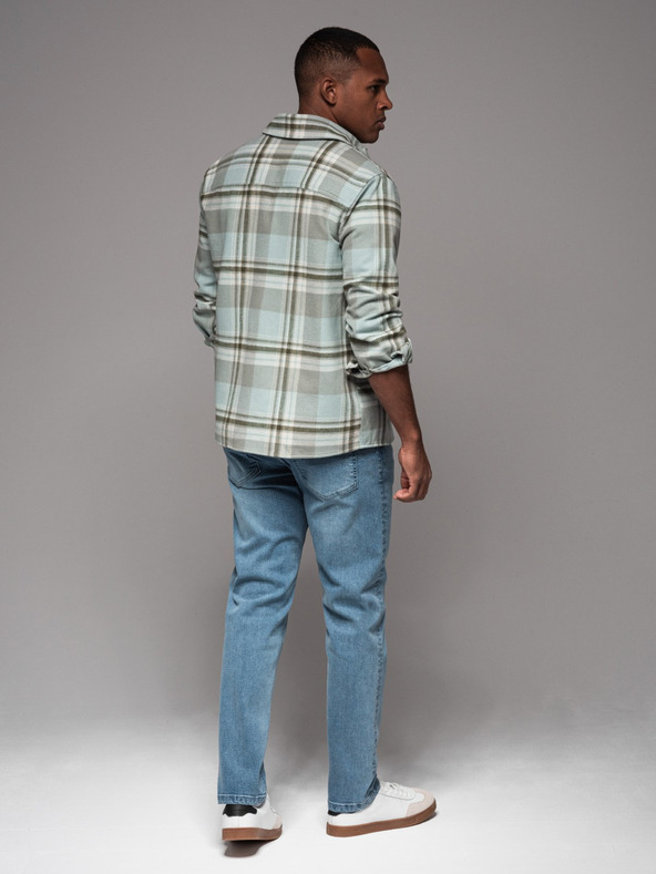 Ombre Clothing Muške traperice STRAIGHT LEG - crne V1 OM-PADP-0133 Ombre odjeća