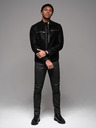 Ombre Clothing Muške traperice STRAIGHT LEG - crne V1 OM-PADP-0133 Ombre odjeća