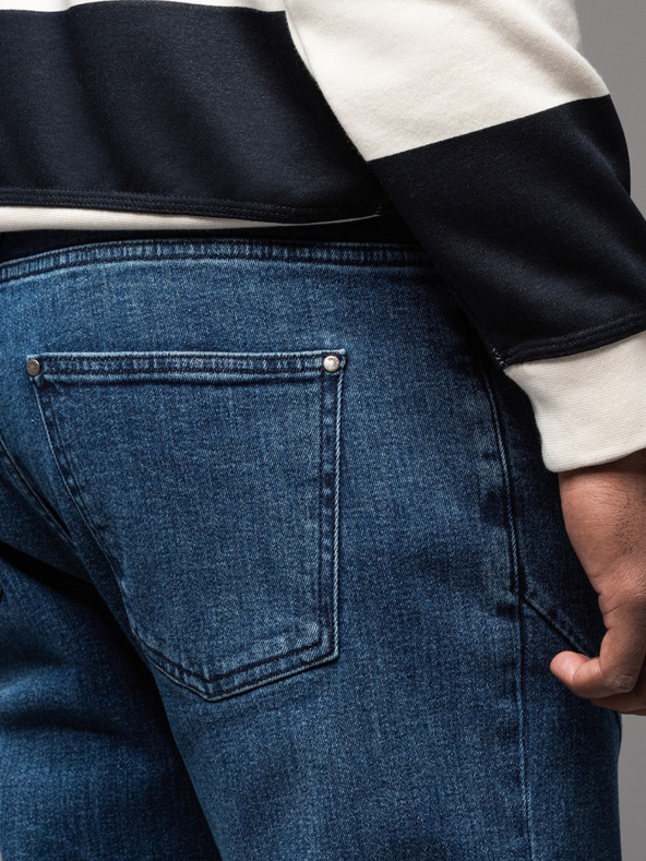 Ombre Clothing Muške traperice STRAIGHT LEG - crne V1 OM-PADP-0133 Ombre odjeća