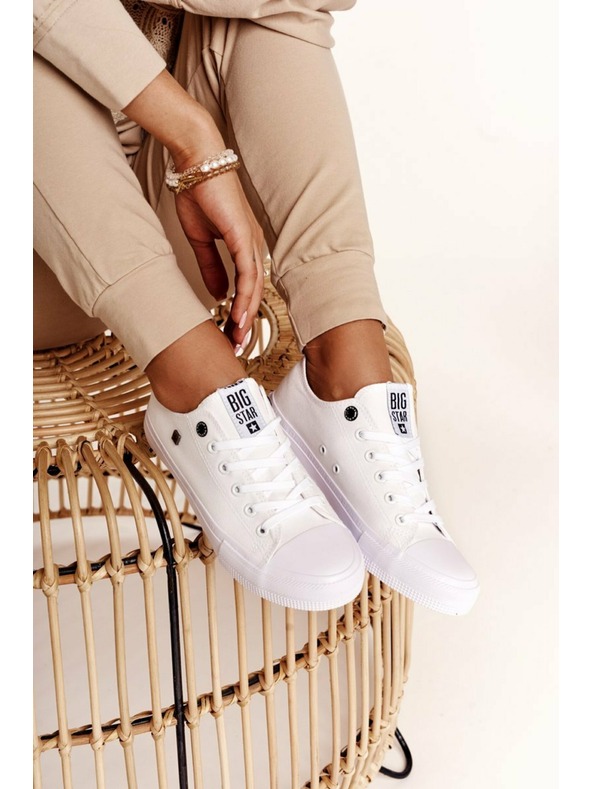 BIG STAR SHOES Ženske klasične Big Star tenisice - bijele