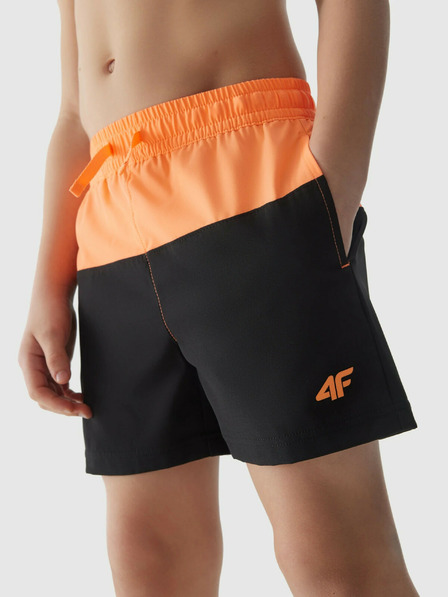 4F Dječačke kratke hlače za plažu tipa boardshorts 4F - narančaste