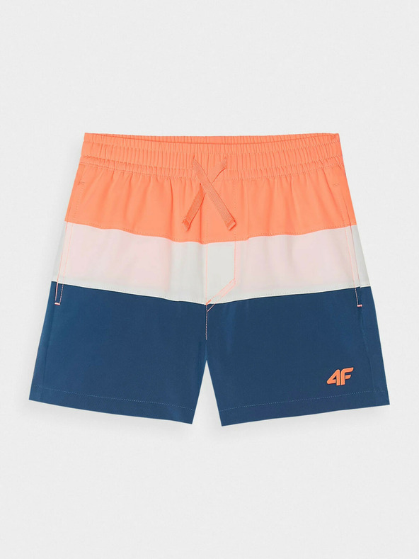 4F Dječačke kratke hlače za plažu tipa boardshorts 4F - narančaste