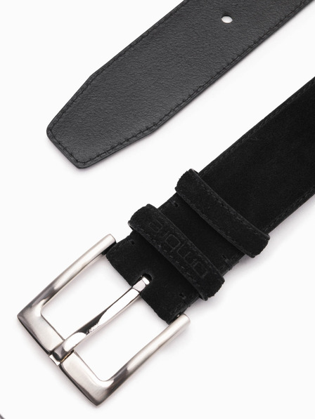 Ombre Clothing Muški jednobojni remen od prirodne antilop crne Ombre odjeće